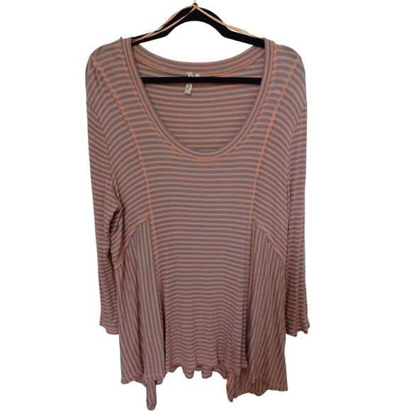 Red Camel Tops - Red Camel Striped Long Sleeves Multi XL